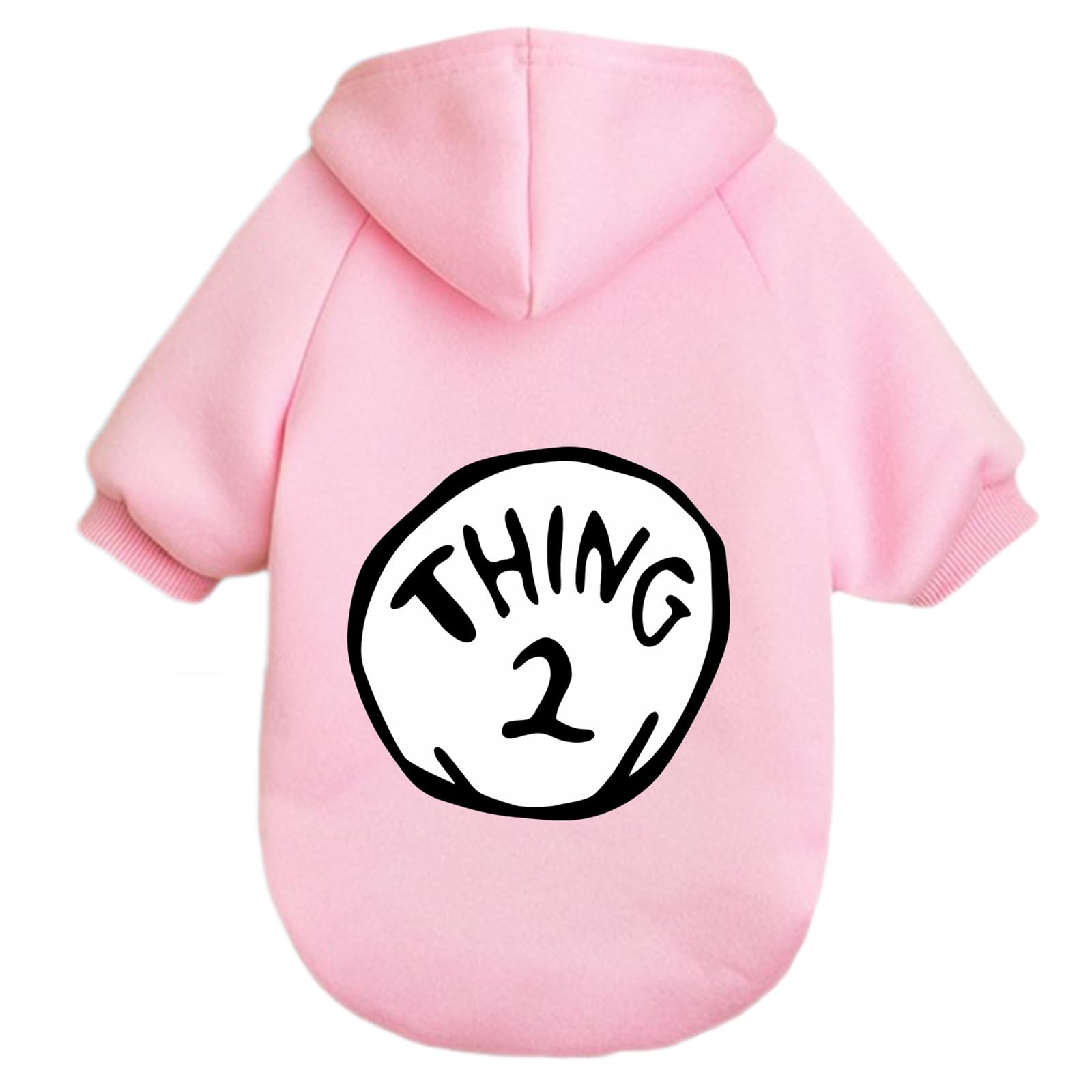 Sudadera Cayxatiu para perro pequeño con impresión Cosa 1 y Cosa 2, ideal para paseos.