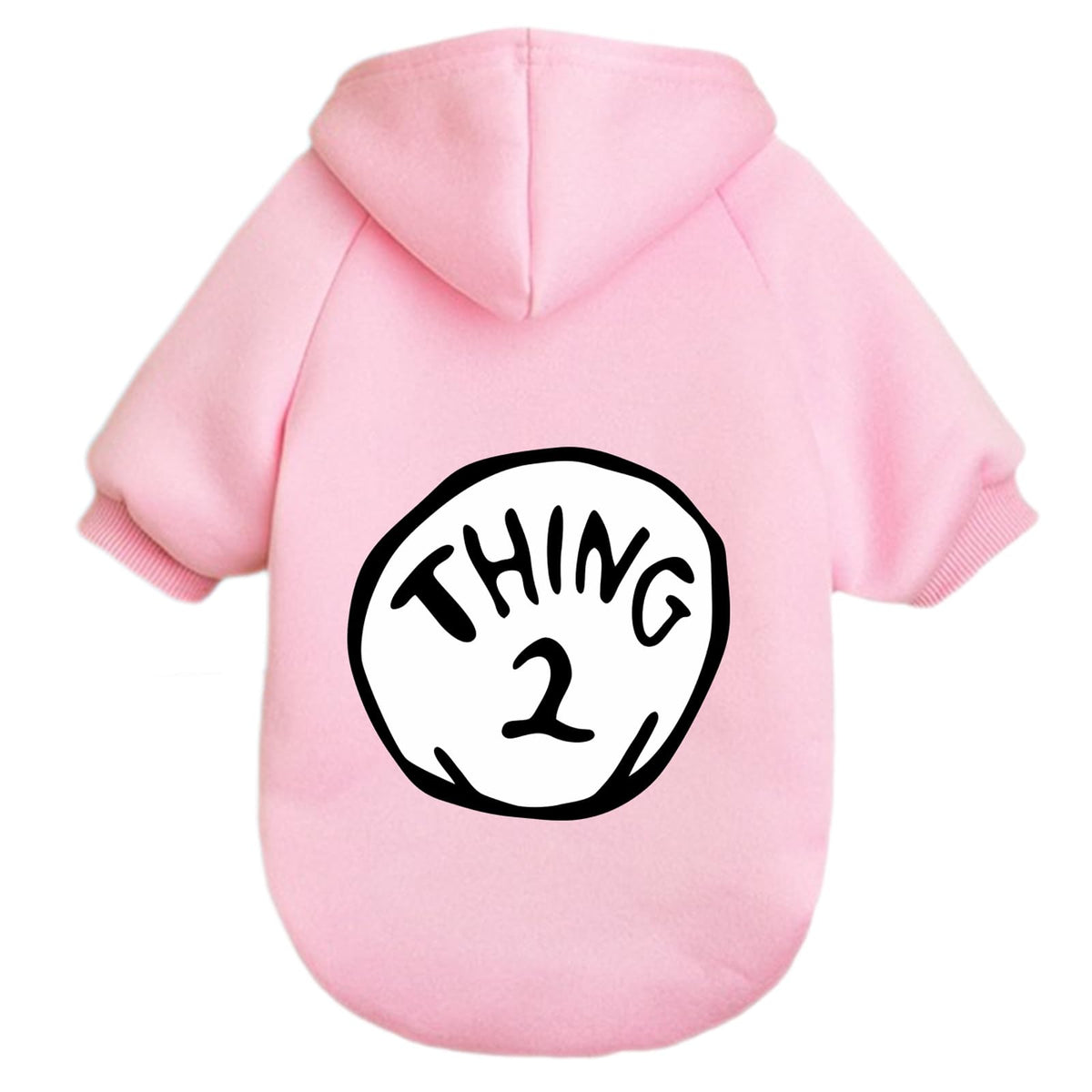 Sudadera Cayxatiu para perro pequeño con impresión Cosa 1 y Cosa 2, ideal para paseos.