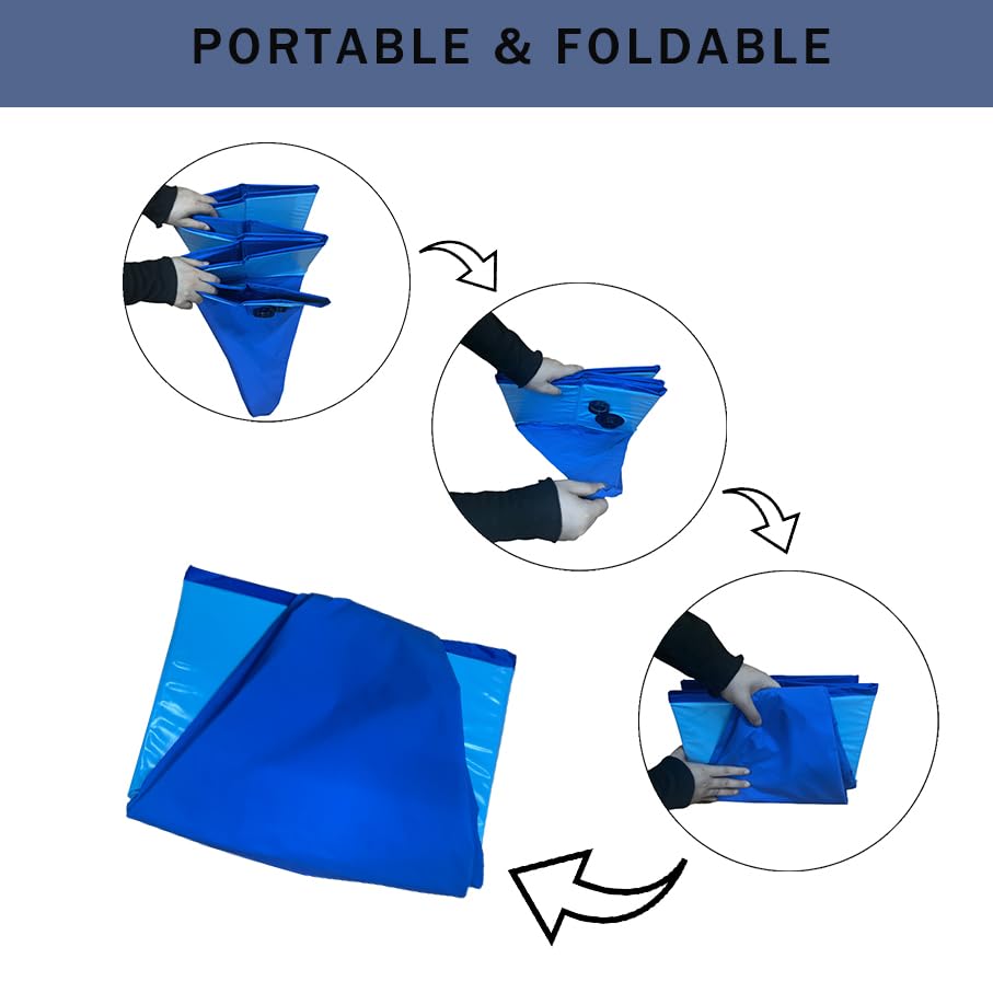 Cdycam piscina para perros dimensiones 32x8, tamaño ideal para razas pequeñas y medianas.
