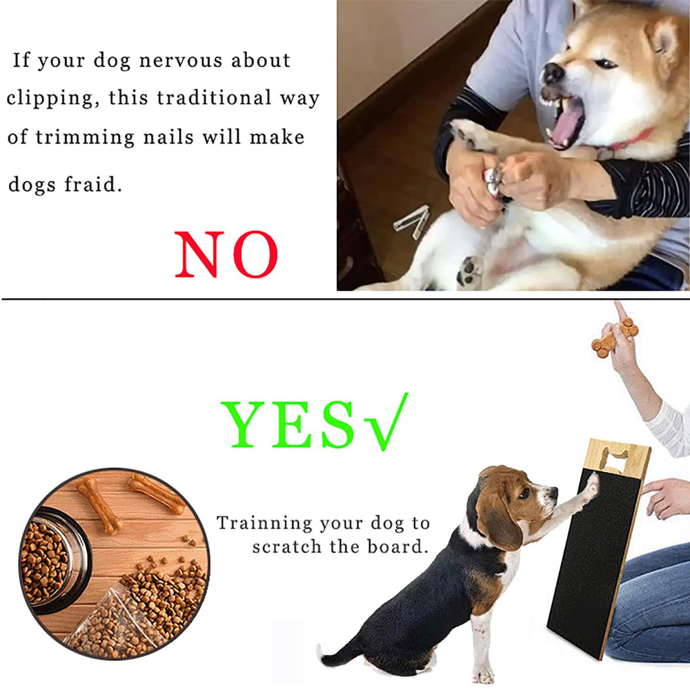 Cdycam tabla rascar-uñas para perros, entrenamiento con premios, fomenta hábitos de cuidado sin estrés.