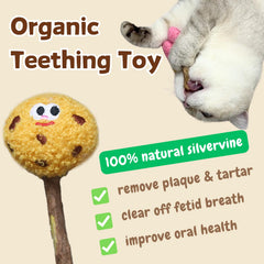 CECE PAW peluche con hierba gatera y vid plata, atracción natural para jugar
