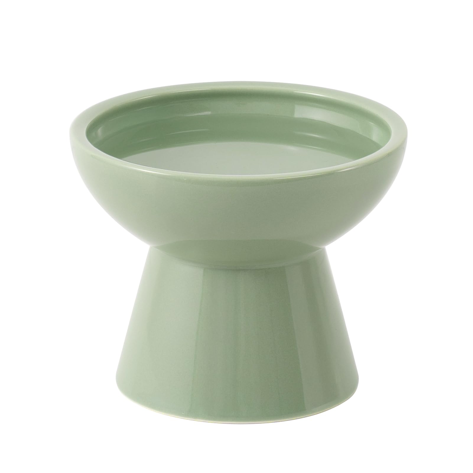 Ceefu bowl elevado para gatos, ancho 6-2 pulgadas, favorece postura al comer y beber.