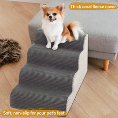 Ceekliybear escaleras para perros de 3 pasos con dimensiones amplias facilitan subida