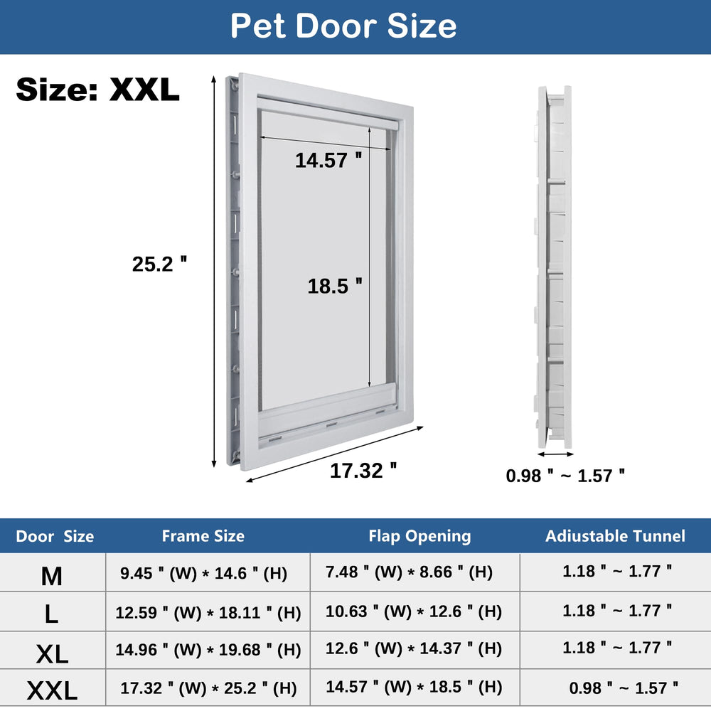 CEESC apertura amplia 14.57x18.5 pulgadas, ideal para perros grandes.