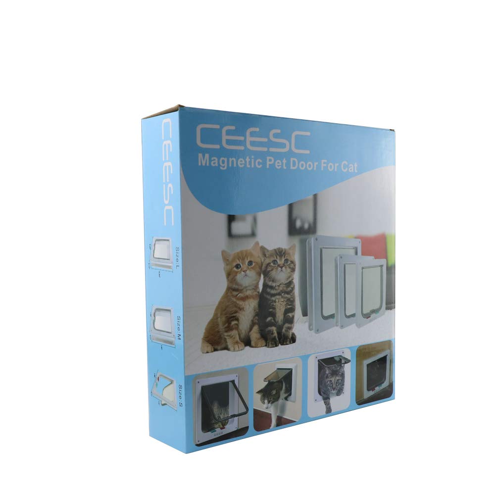 CEESC puerta gato en uso facilita la entrada de tu mascota