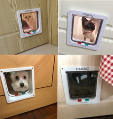 CEESC puerta gatos extra grande interior se ve para uso diario.