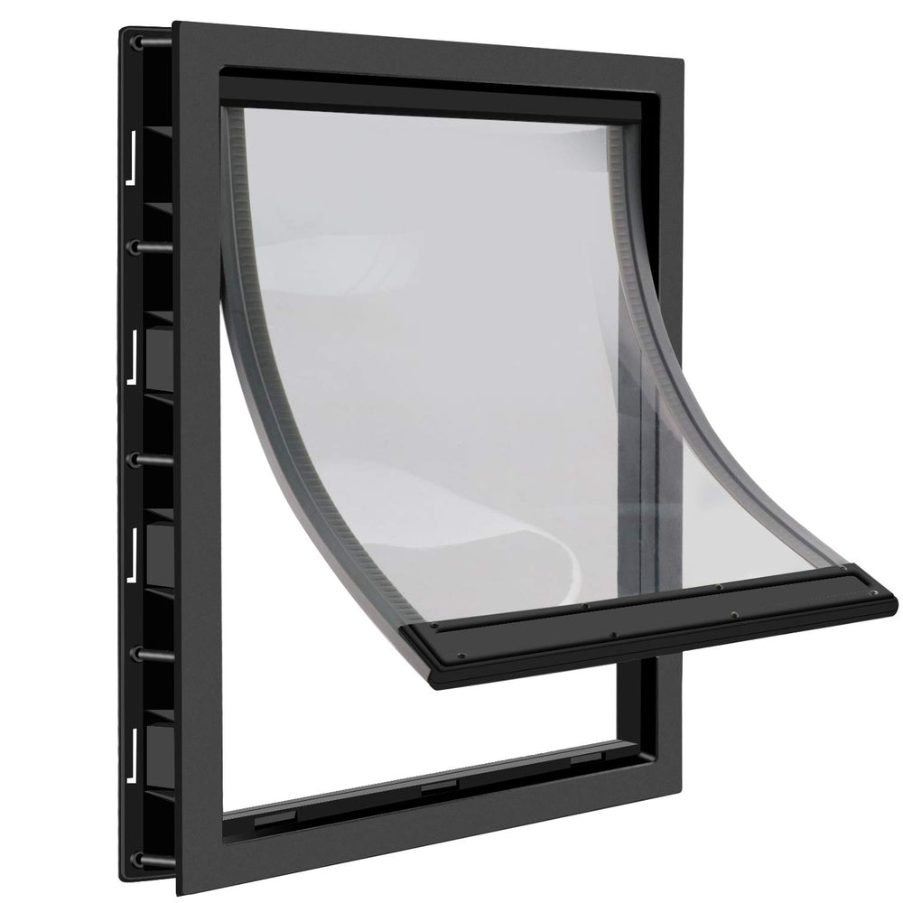 CEESC puerta para perros con tapa magnética transparente facilita la entrada suave.