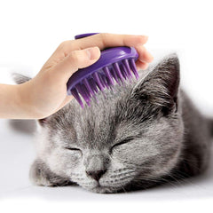 CeleMoon cepillo para gatos con puntas de silicona suaves, masaje calmante para la piel.