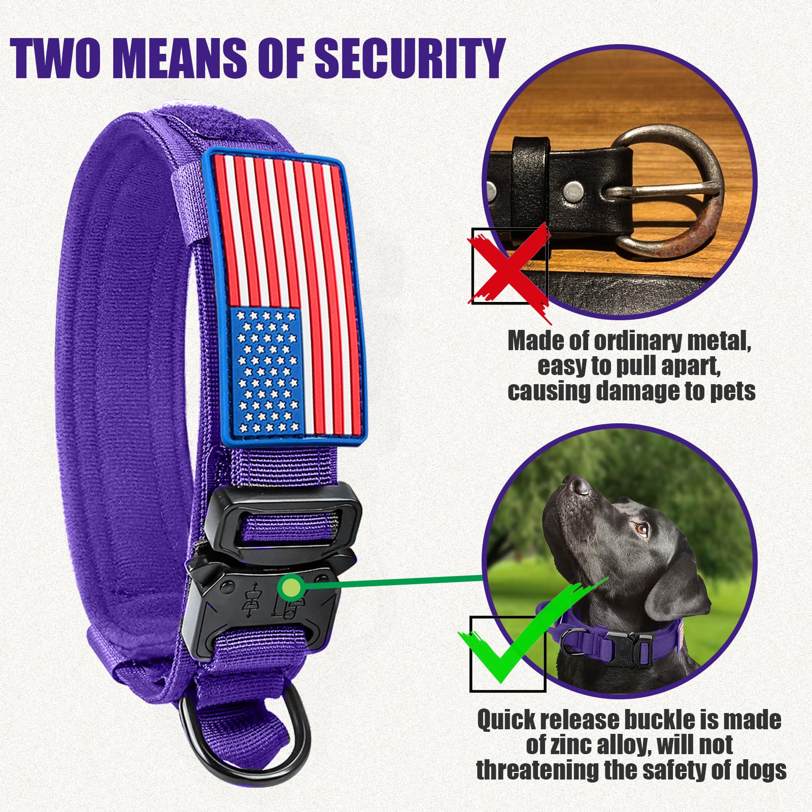 Celifelight collar con doble asa de control, ideal para manejo en la calle.