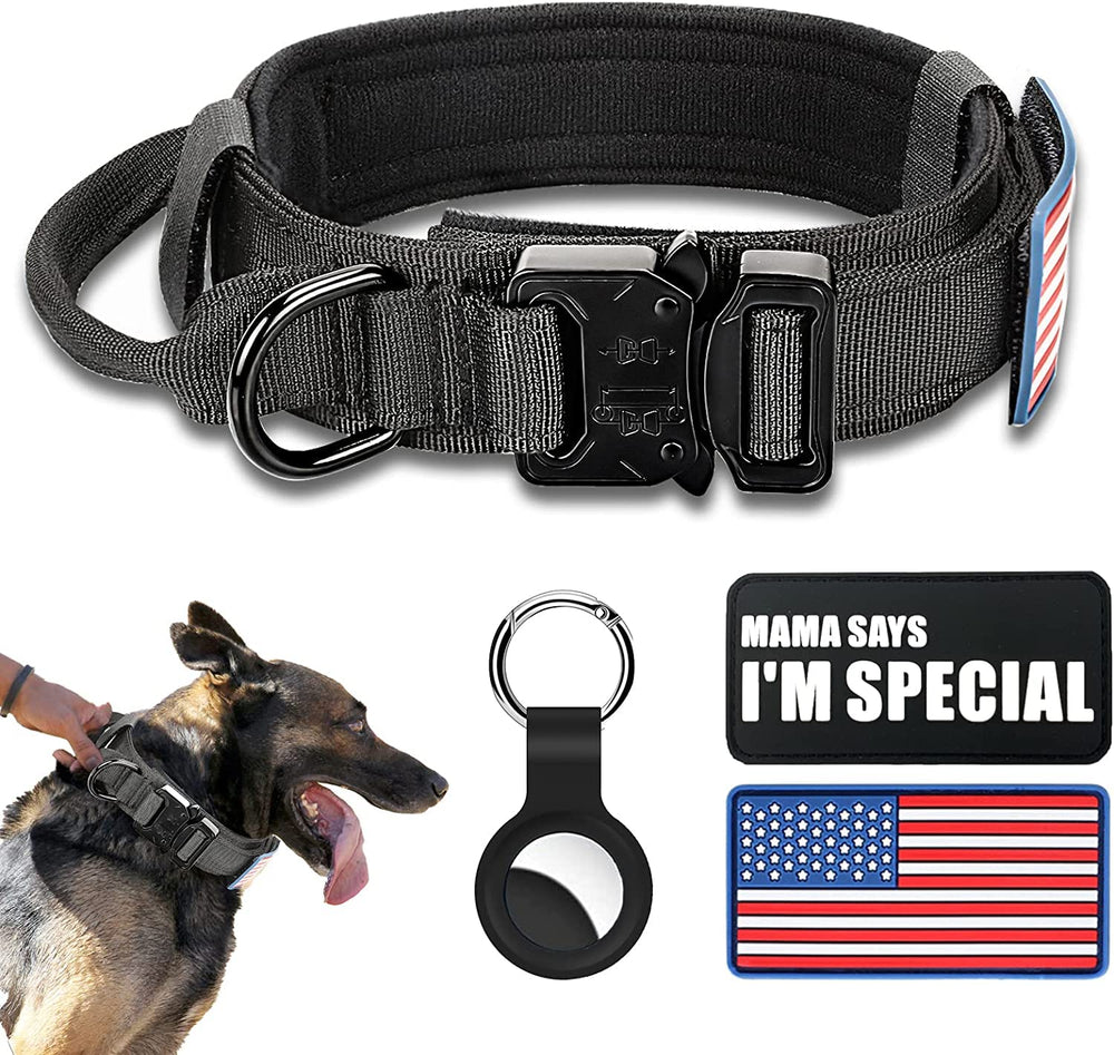 Celifelight collar táctico para perro con hebilla metálica, ideal para entrenamiento seguro