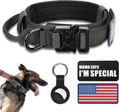 Celifelight collar táctico para perro con hebilla metálica, ideal para entrenamiento seguro