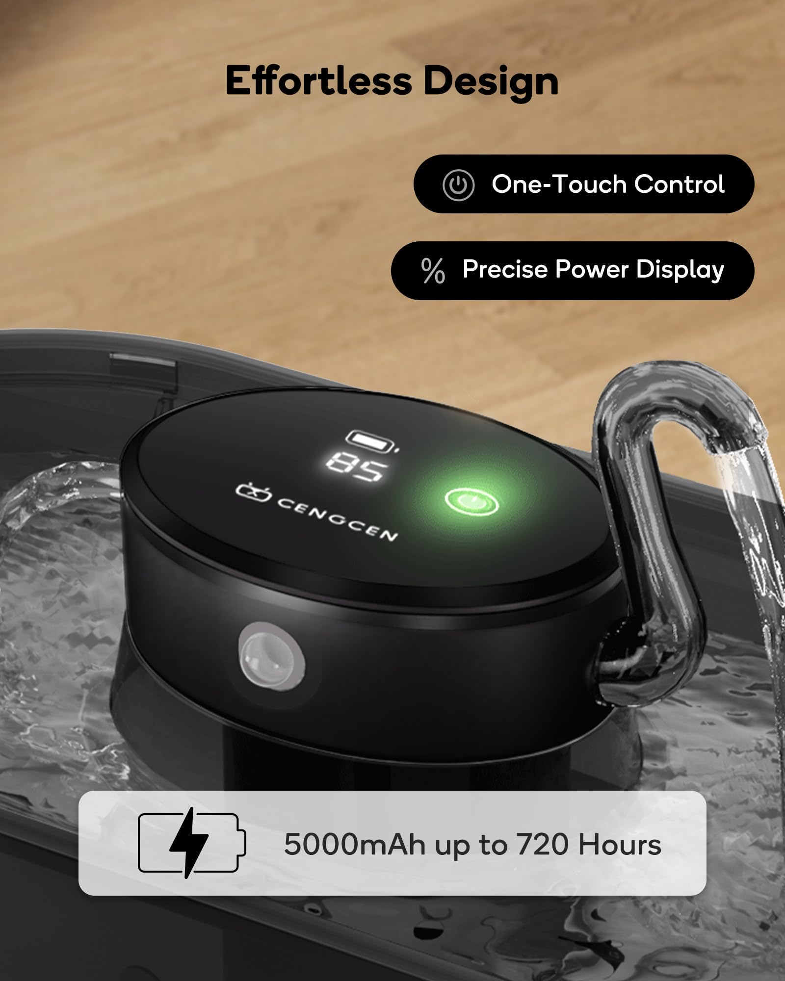 Batería CENGCEN de 5000 mAh para uso móvil y viajes.