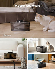 Fuente CENGCEN para gatos, capacidad 3,2 L para varias mascotas.