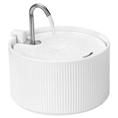 Cepheus fuente cerámica para gatos, vista frontal, capacidad de 2.2 L para hidratación continua.