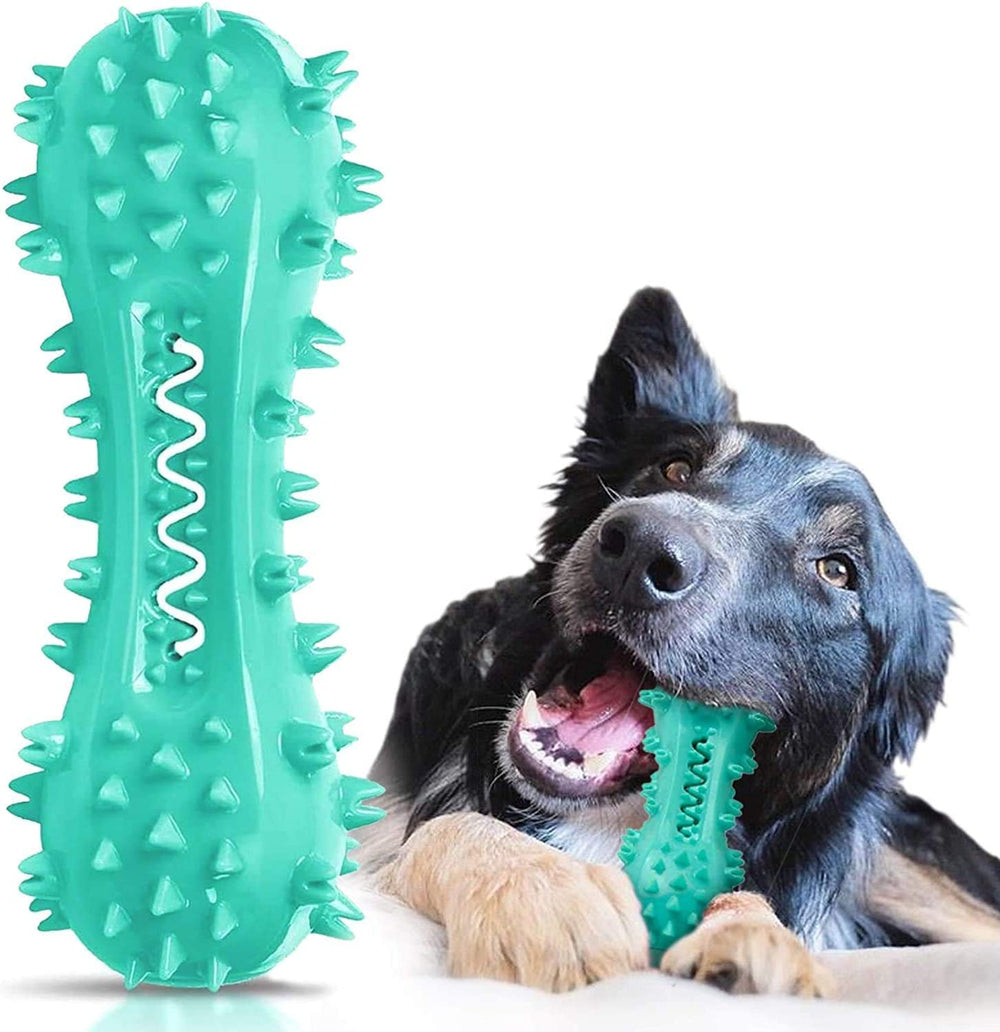 CERISURIO cepillo dental mordedor para perros azul, ayuda a limpieza dental suave