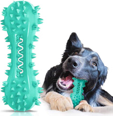 CERISURIO cepillo dental mordedor para perros azul, ayuda a limpieza dental suave