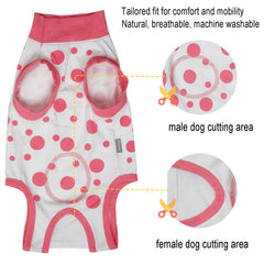 Ceseonce traje recuperacion perro abdomen ofrece acceso comodo para revisiones y limpieza de heridas.