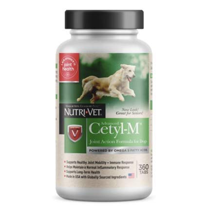 Cetyl M tabletas para articulaciones de perro, apoyo a la movilidad diaria.