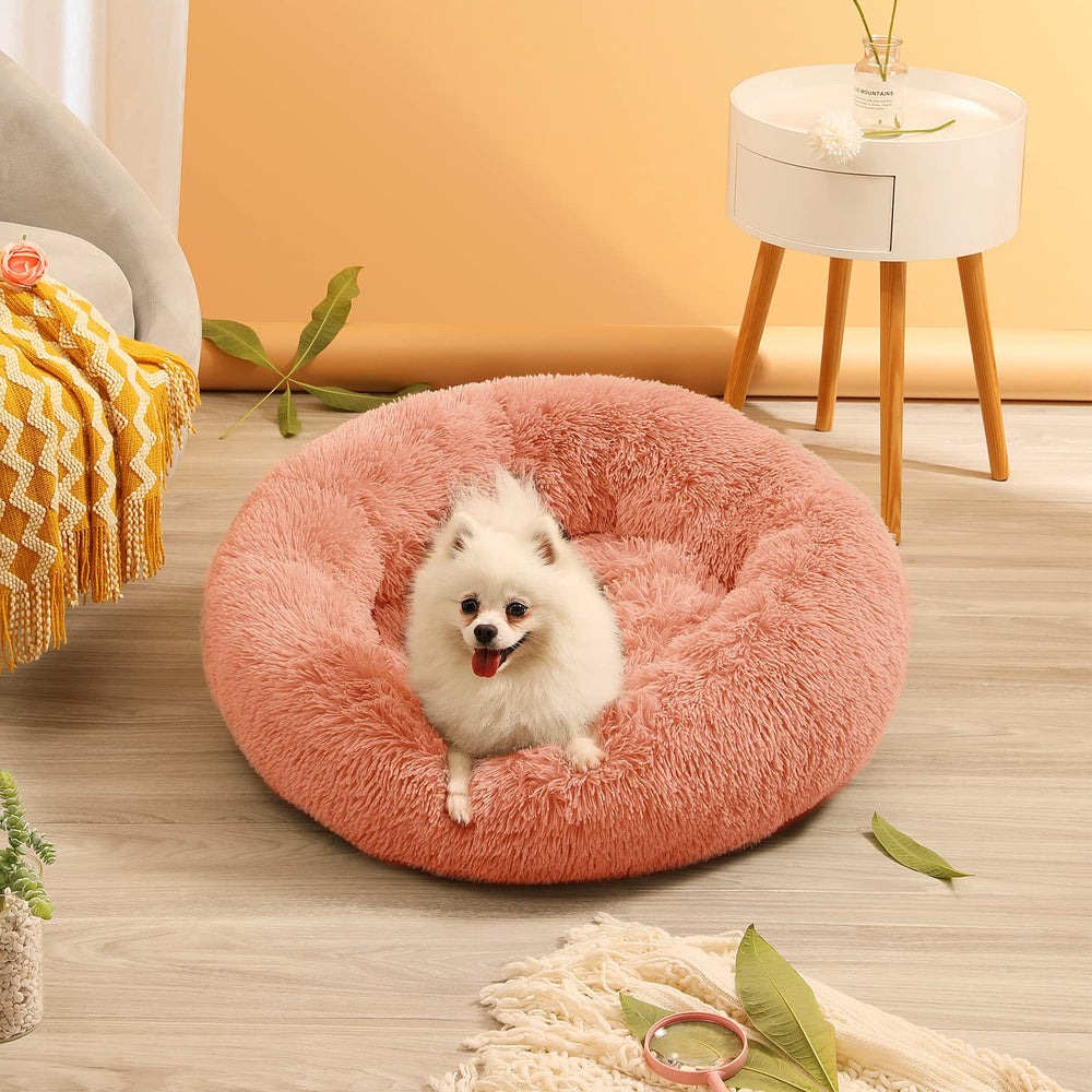 CEVICOLZE cama gato donut peluche, textura suave para relajación