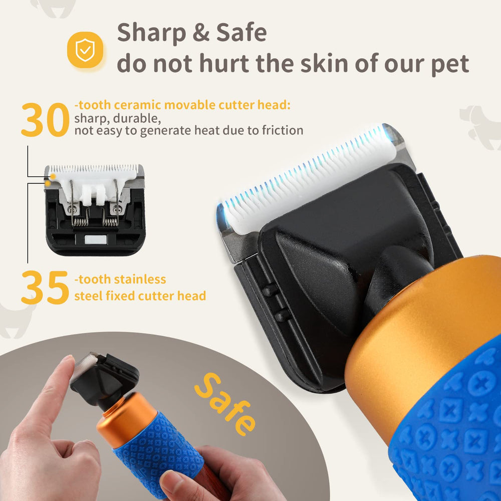 CGOLDENWALL clipper con bajo ruido y vibración para menos estrés del animal