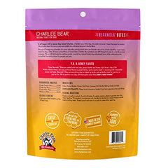 Charlee Bear Bearnola Bites sabor cacahuete y miel para paladar del perro.