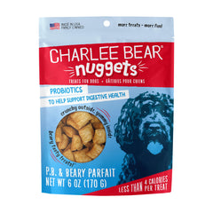 Charlee Bear Nuggets en bolsa con cierre, ideal para conservar snacks entre usos.