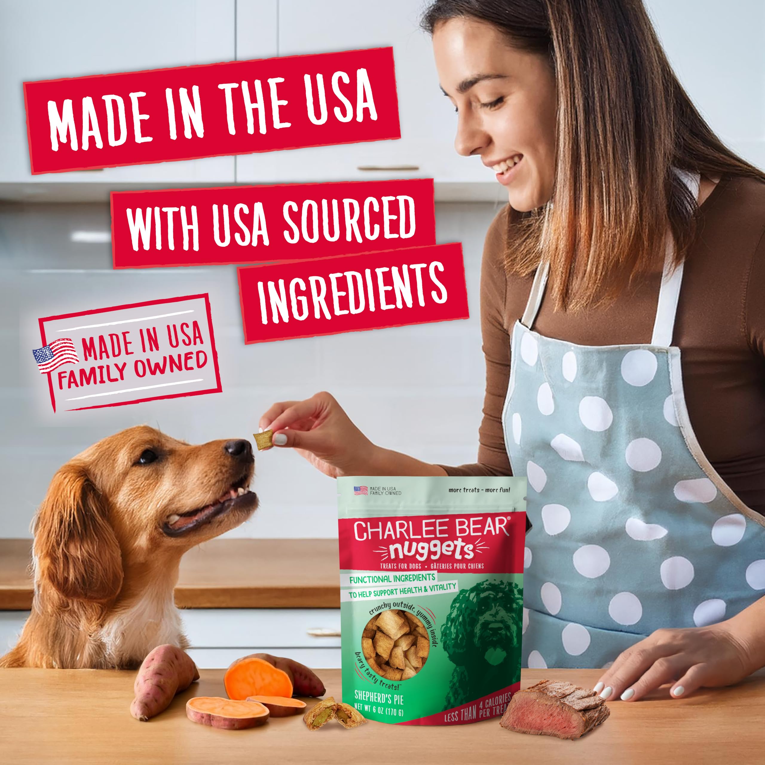 Charlee Bear Nuggets sin granos, opción para dietas.