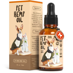 CHARLIE & BUDDY Aceite de cáñamo en botella para perros y gatos, apoyo a la movilidad.