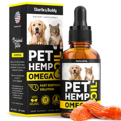 CHARLIE & BUDDY aceite cáñamo-salmón para perros: pelaje más brillante