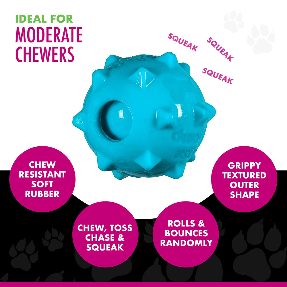 Chase 'n Chomp bola sonajero, colores aleatorios para variedad y diversión.