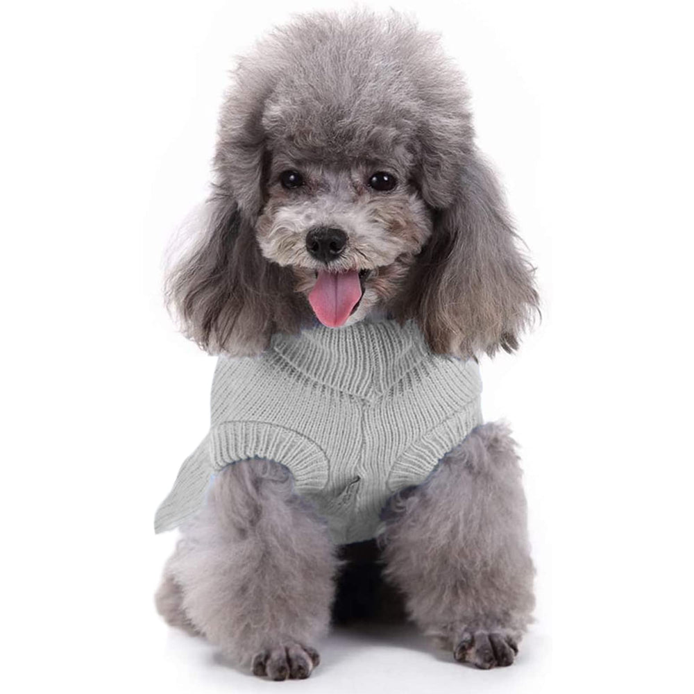 Sudadera CHBORCHICEN de diseño clásico en gris para perro pequeño.
