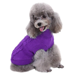 CHBORCHICEN suéter para gato pequeño, morado, ideal para días fríos.