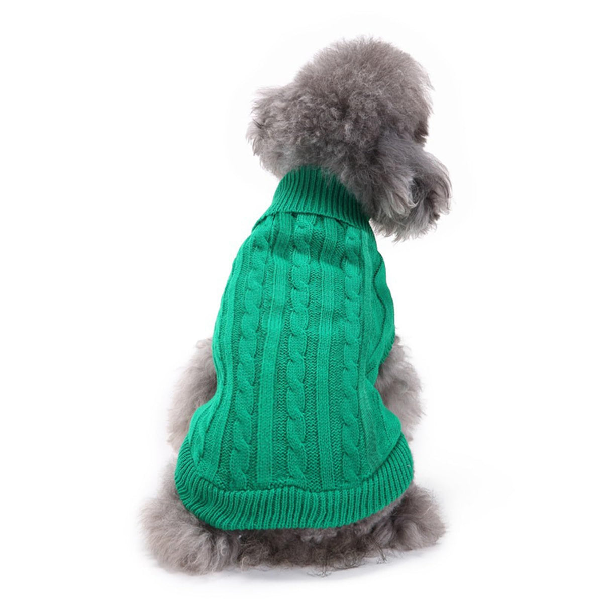 CHBORCHICEN suéter para perro pequeño verde frente cálido y cómodo para paseos