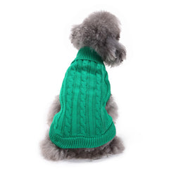 CHBORCHICEN suéter para perro pequeño verde frente cálido y cómodo para paseos