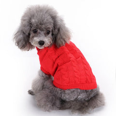 CHBORCHICEN suéter de invierno para perro, color rojo vibrante.