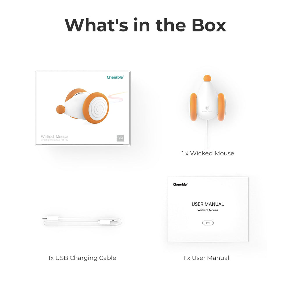 Cheerble Fomenta juego activo y estimulación mental en gatos.