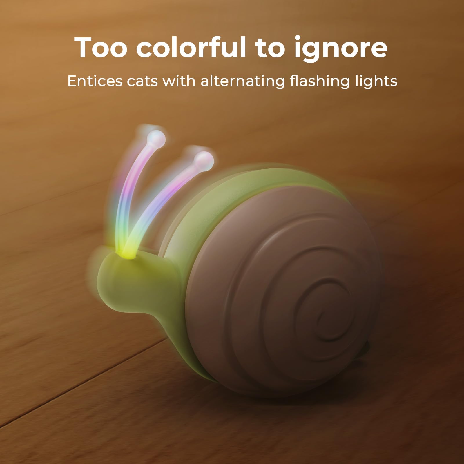 Cheerble Wicked Snail detecta obstáculos para evitar colisiones durante el juego.