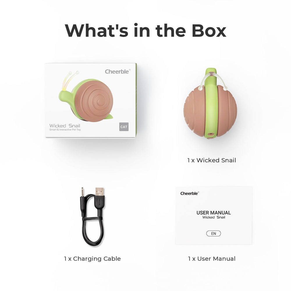 Cheerble Wicked Snail diseño de mantenimiento sencillo para limpieza rápida.