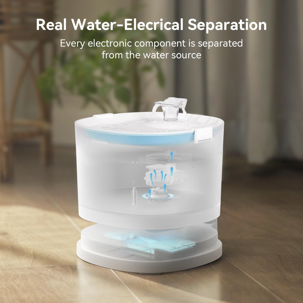 Cheerble E1 seguridad eléctrica separada del agua para mayor tranquilidad