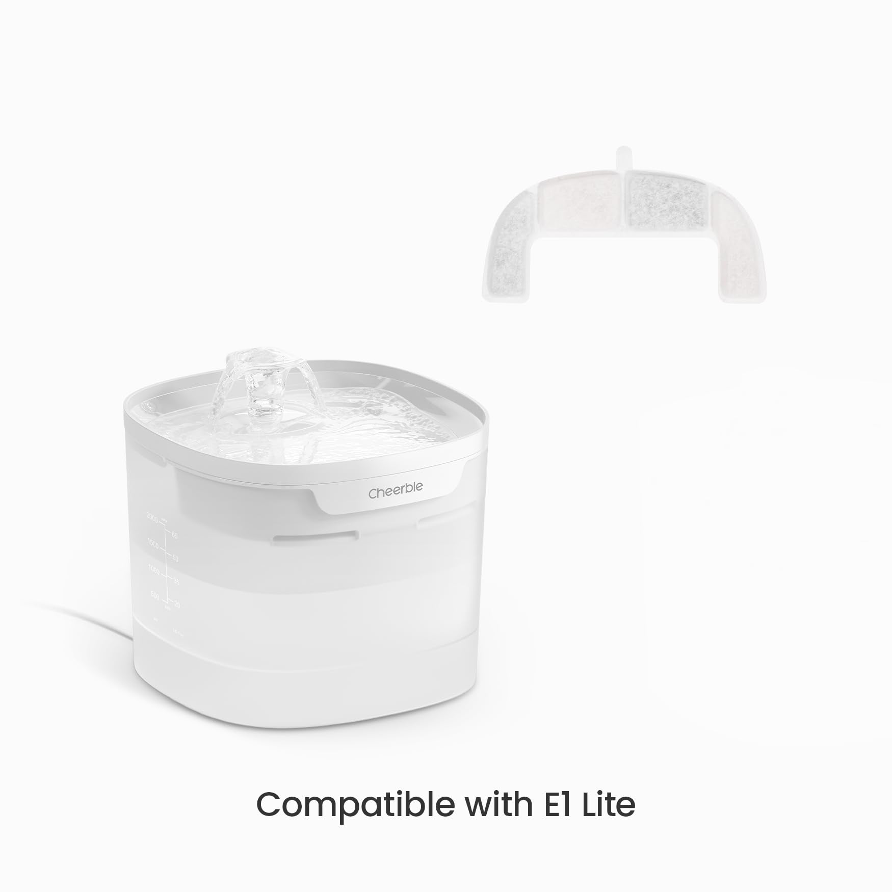 Cheerble Elfin E1 Lite, filtro de tres capas para agua limpia.