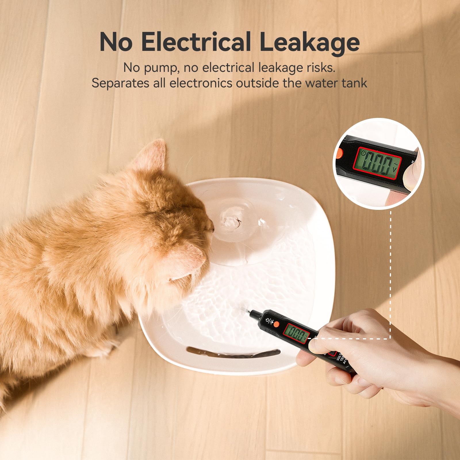 Filtración de tres capas que purifica cada sorbo para beber.