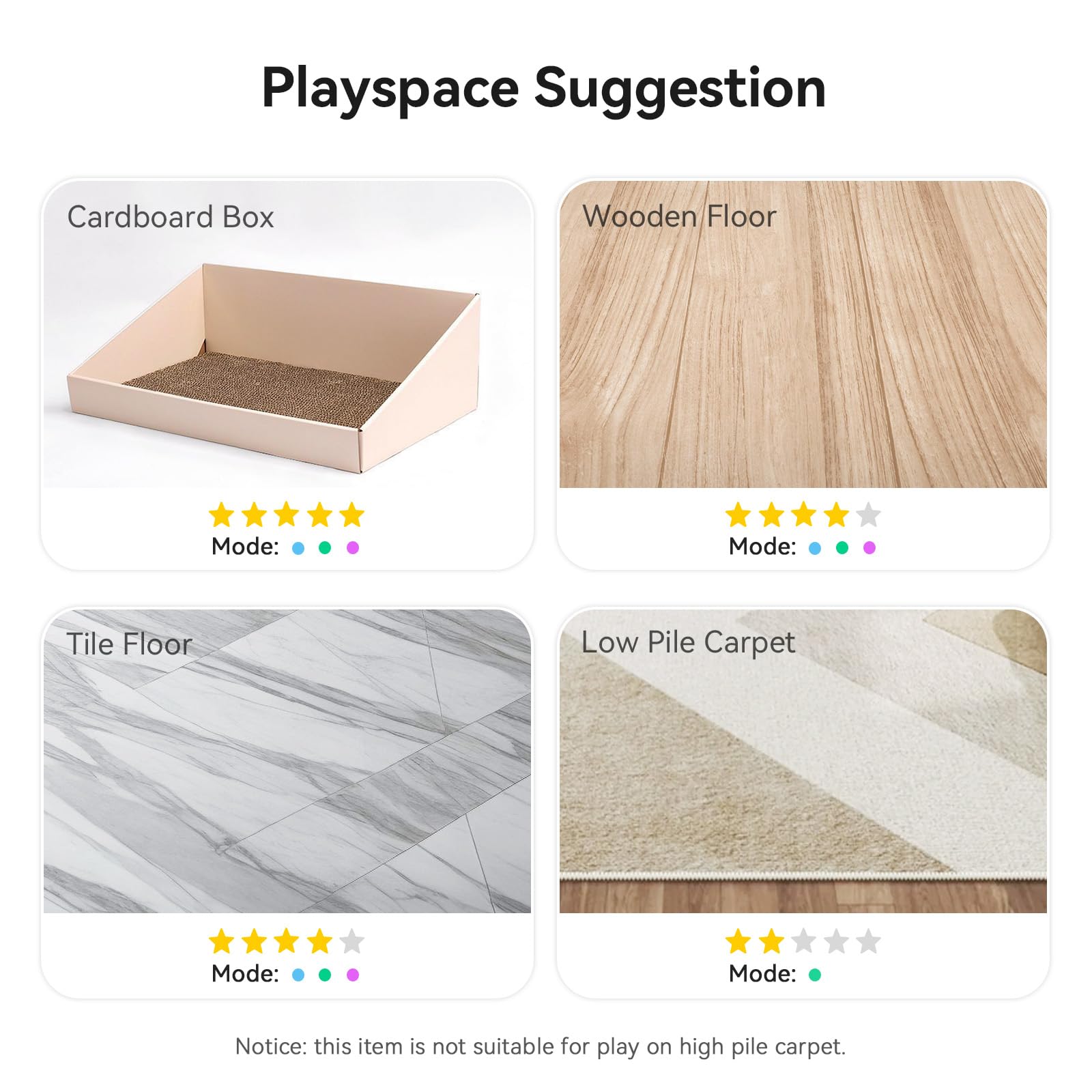 Cheerble Juguete Interactivo tacto suave de fibra para juego cómodo