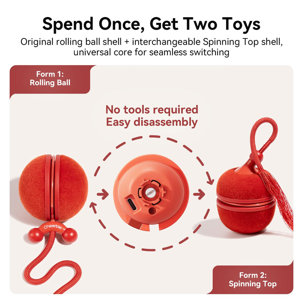 El Wicked Ball Duo2 ofrece doble función para mantener el interés del felino