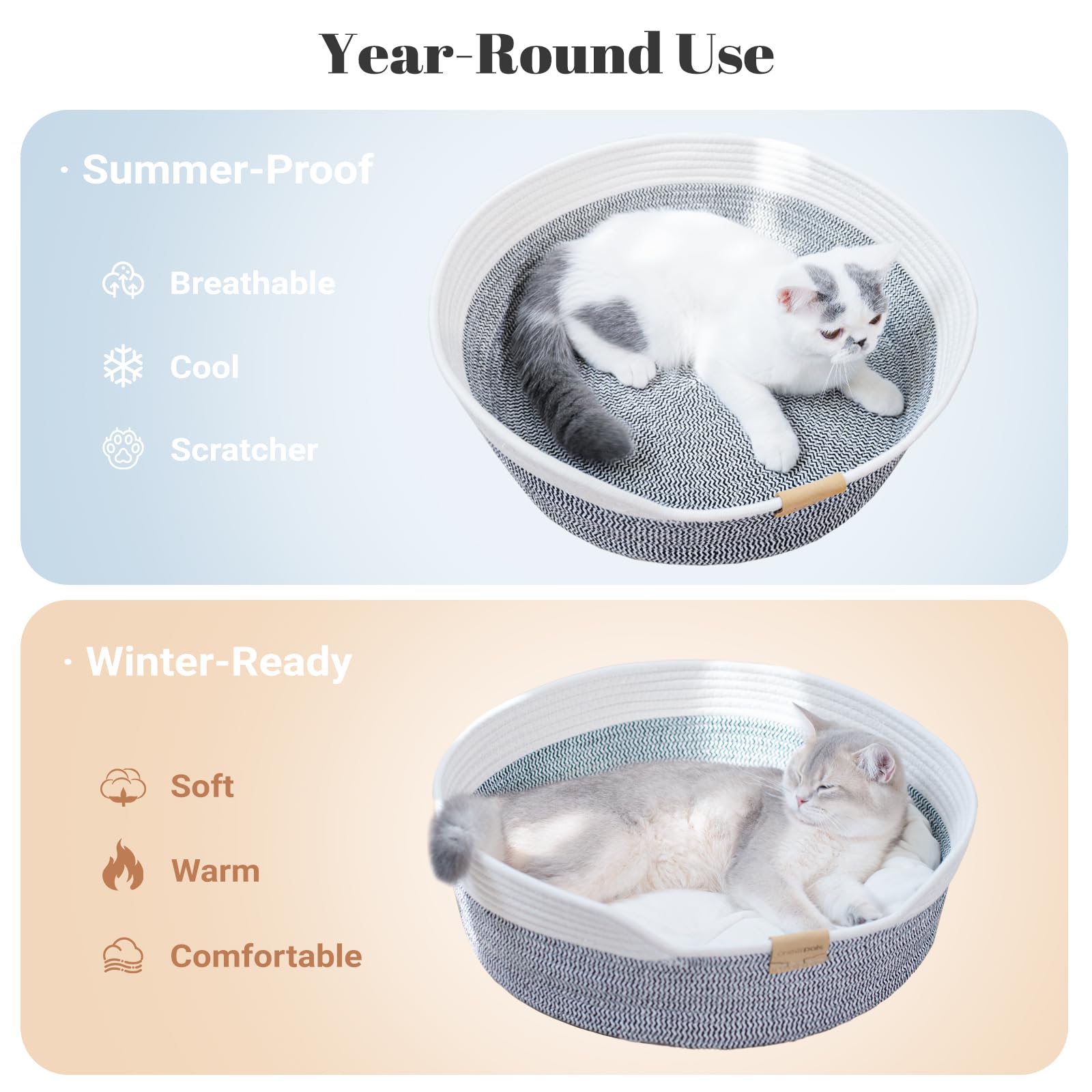 CHEERHOME PETS: cojín de alta densidad que mantiene su forma y suavidad.