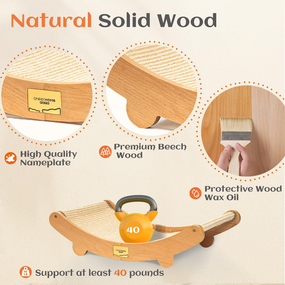 CHEERHOME PETS sisal natural, textura duradera para arañar