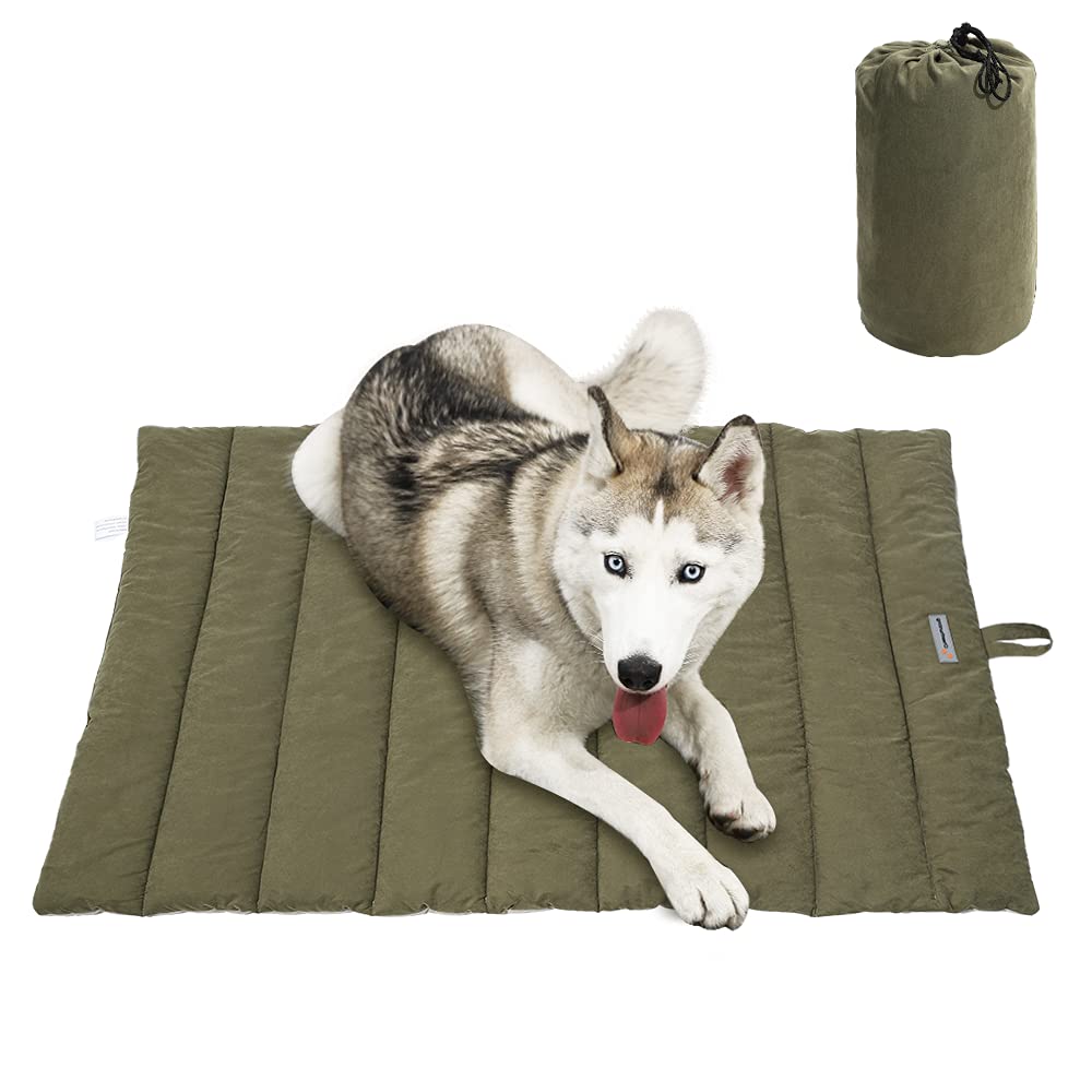 Cama para perros CHEERHUNTING exterior impermeable y tamaño grande para paseos y camping.