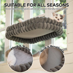 CHEERPALS percha de ventana con malla transpirable, siesta fresca en verano.
