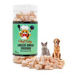 Chef Kitty empaque de pollo liofilizado para snack natural de mascotas