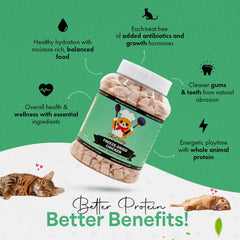 Chef Kitty pollo deshidratado alto proteína, ideal para premiar durante el día
