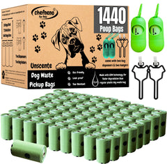 Bolsas CHEFNENO biodegradables con dispensador para recogida rápida de excrementos.